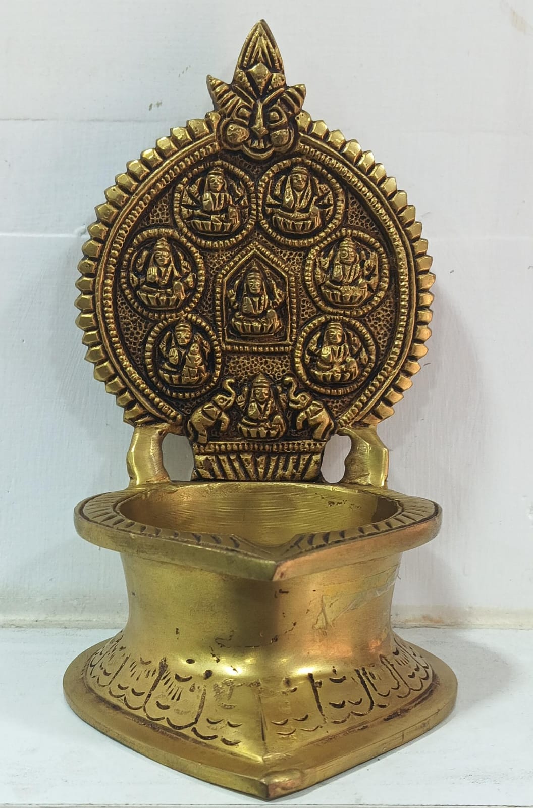 ASTALAKSHMI LAMP BRASS