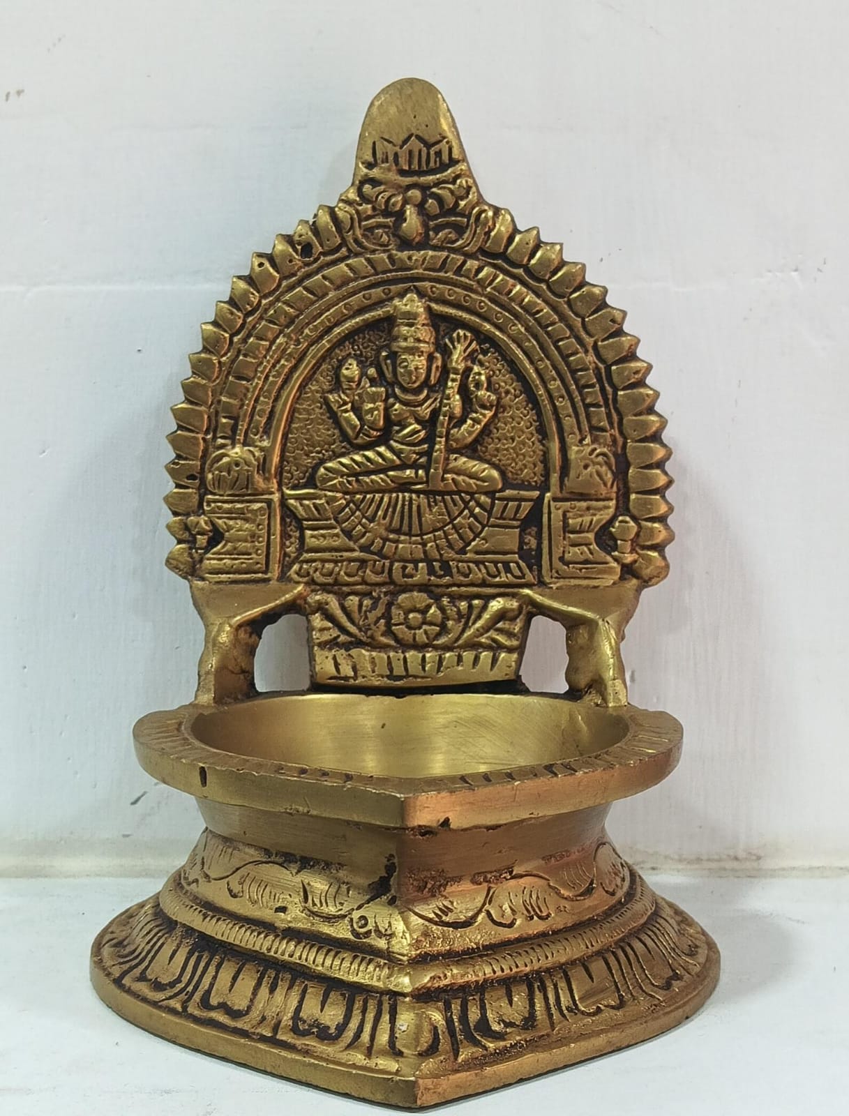 KAMAKSHI AMMAN LAMP BRASS